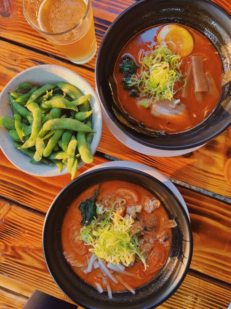 bowls of ramen