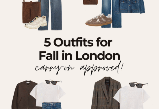 Five Easy Outfits for Fall in London + A Helpful Packing List