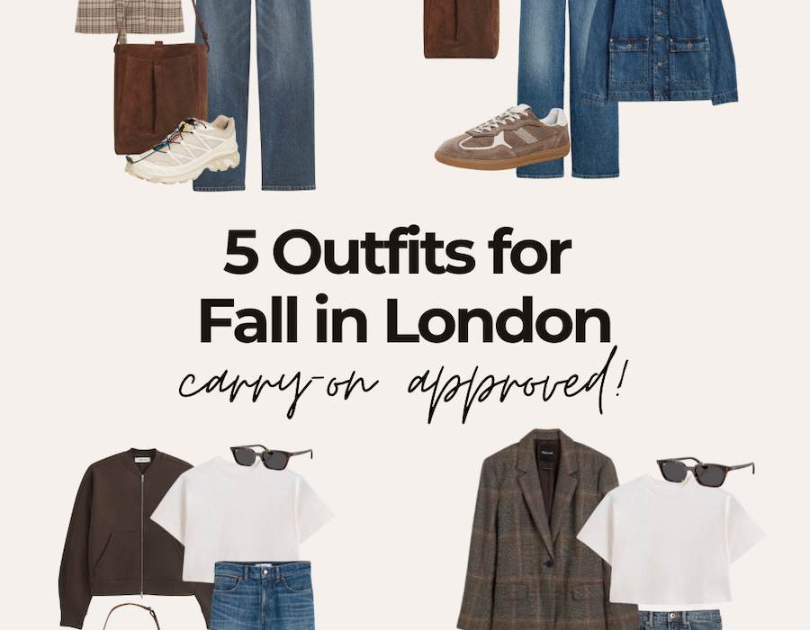 Five Easy Outfits for Fall in London + A Helpful Packing List