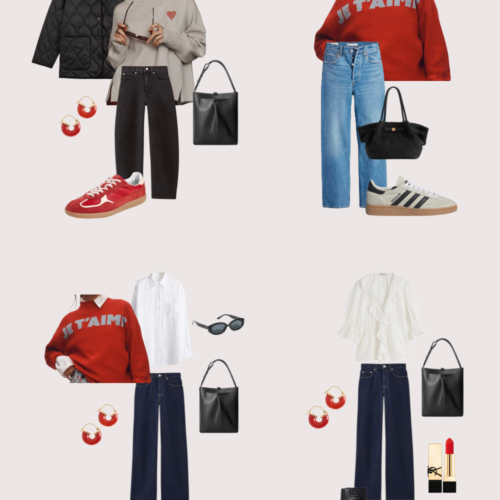 Stylish Valentine's Day outfit inspiration featuring trendy and chic looks for different styles, including professional, cozy, casual, and elegant date night outfits